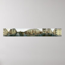 360 Panoramic Photograph of Paris Wall Art Print