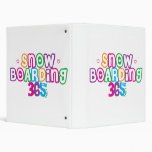 365 Snow Boarding 3 Ring Binders