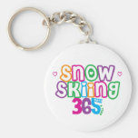 365 Snow Skiing Key Chain