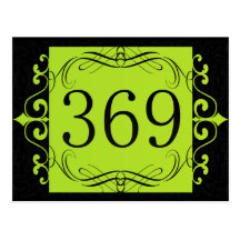369 Area Code Post Cards