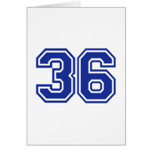 36 - number cards