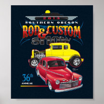 36th Annual SO Rod & Custom Show Canvas Poster