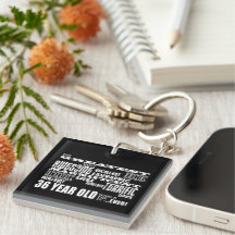 36th Birthday Party Greatest Thirty Six Year Old Acrylic Key Chains