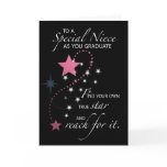 3730 Niece Graduation Star Greeting Card