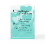 3739 Granddaughter Graduation Dance Cards