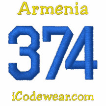 374 Armenia Embroidered Hoody