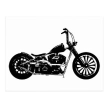 374 Chopper Bike Postcard