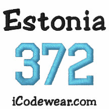 375 Estonia Embroidered Hooded Sweatshirts