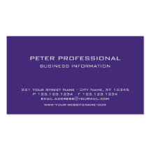 37 Modern Professional Business Card violet colour