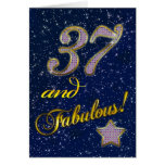 37th Birthday party Invitation Greeting Card
