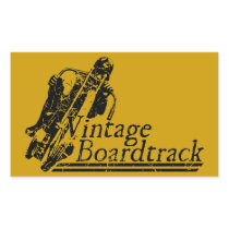 397 Vintage Boardtrack Rectangle Stickers