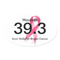 39.3 Houston with Pink Ribbon Stickers