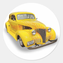 39 CHEVY ROUND STICKER