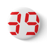 39 thirty-nine red alarm clock digital number buttons