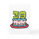 39 Year Old Birthday Cake Greeting Cards