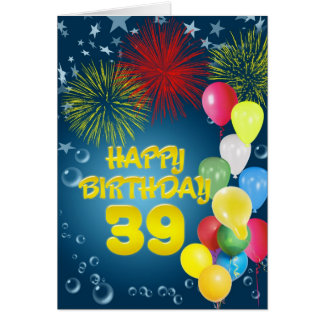 39th Birthday Cards, Photocards, Invitations & More