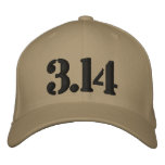 3.14 Pi embroidered Hat embroidered hats