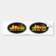 3/47th Riverine Infantry Euro-Sticker Pair Bumper Sticker
