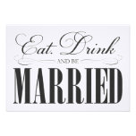 3.5 x 5 Eat, Drink & Be Married | Enclosure Invites