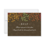 3.5 x 5 - Fall Wedding Reply Cards Invitation