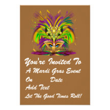 3.5" x 5" Portrait Party Time Creatives Personalized Invitations