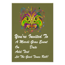 3.5" x 5" Portrait Party Time Creatives Personalized Announcement