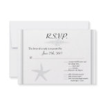 3.5x5 R.S.V.P Reply Card Summer Love & Sea Shells Custom Invites