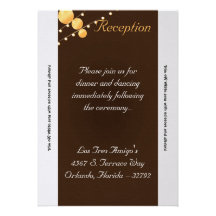 3.5x7 Pocketfold Reception Card Paper Lanterns Bro