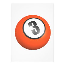 3 Ball Custom Invitation