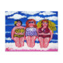 3 Best Friends Beach Divas Fun Post Cards