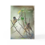 3 Birds Birthday Card for the one you love