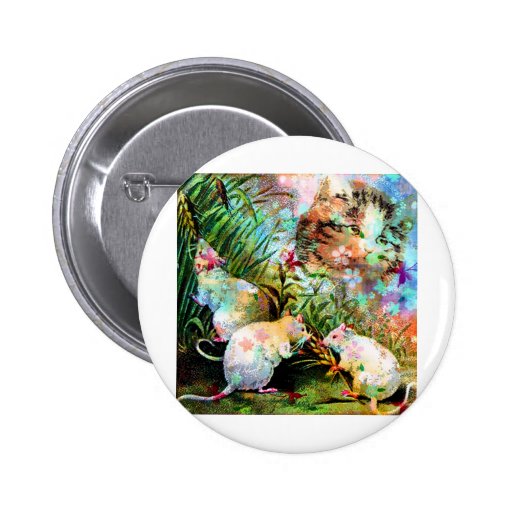 3 BLIND MICE.jpg Pinback Button