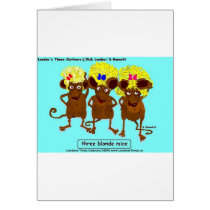 3 Blonde Mice Funny Tees Mugs Cards & Gifts
