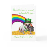 3. Bulldog St. Patricks Day Card