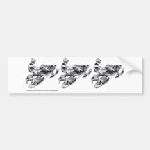 3-Camo-Grey-Sledder Bumper Stickers