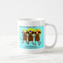 3 cartes et cadeaux drôles de tasses de tee - shir