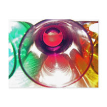 3 Coloured Cocktail Shot Glasses Close Up 2