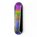 3 Coloured Cocktail Shot Glasses Stacked -Style 2 Skate Deck