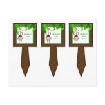 3 Cup Cake Picks Monkey Swing Jungle Safari Animal postcards