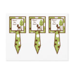 3 Cup Cake Picks Woodland Friends Deer