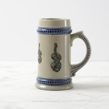 3-D Cello Stein Mugs