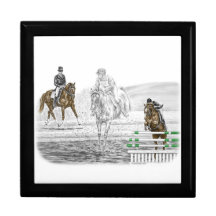 3-Day Event Horse Training Tile Gift Box