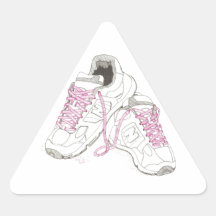 3 Day Walking Shoes Triangle Sticker
