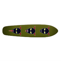 3 Demons Satan Tongue Green Skateboard Decks