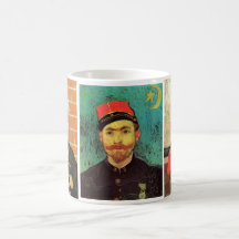 3 different van Gogh Vintage Zouave Portraits Coffee Mugs