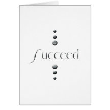 3 Dot Silver Block Succeed Cards