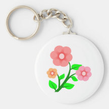 3 Flowers Keychain
