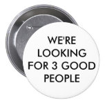 3 Good People Button