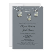 3 Hanging Mason Jars - Engagement Party