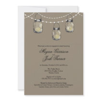 3 Hanging Mason Jars - Engagement Party
